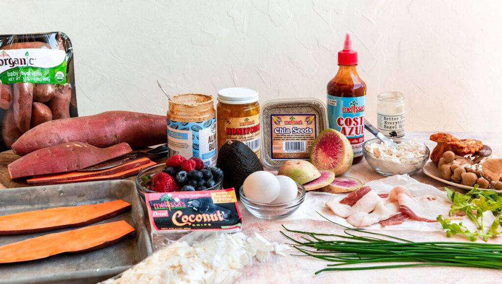 Sweet Potato Toast ingredients